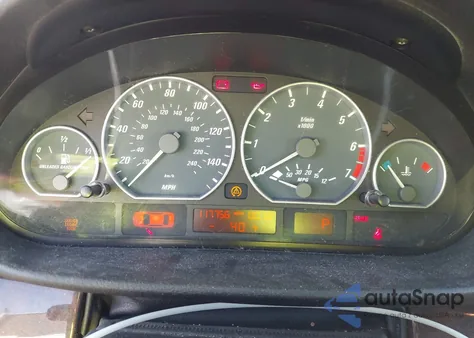 2001 BMW 330Ci из США, поврежденный, VIN WBABS53451JU87008